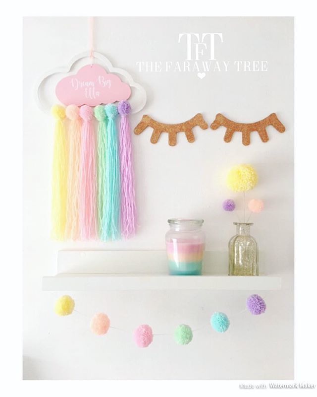 FarawayThe's tweet photo. #dreambig #dreambigcloud #sleepylashes #glittereyelashes #pompom #pompomdecor #pompomlovers #pompomgarland #rainbownursery #rainbow #somewhereovertherainbow https://t.co/1y89JbScmg https://t.co/3URszVnF1X