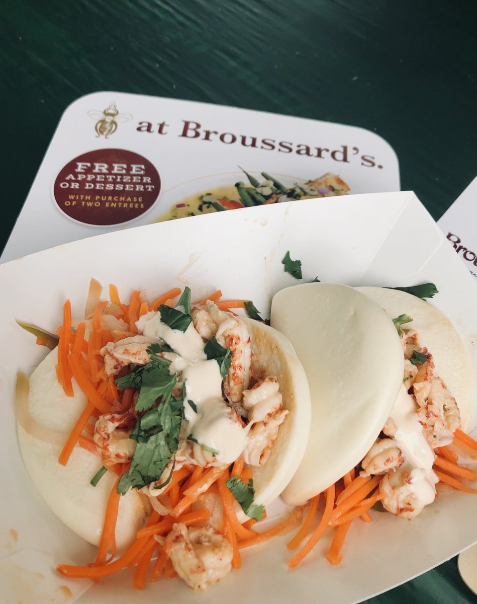 DauphineOrleans's tweet photo. Voted favorite Food at French Quarter Fest this year by our Sales team... the Crawfish steamed bun tacos by our neighbors at Broussard’s
#FQFest18 #Broussards #Creolecuisine #OneTimeInNola https://t.co/ruZWv8lPKl