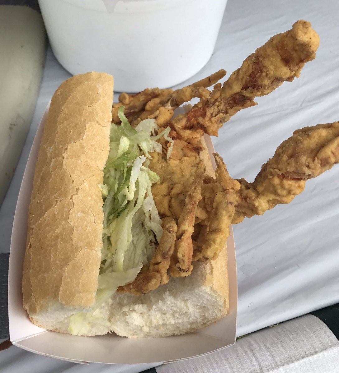NOLALadyDee's tweet photo. Was worth every penny!
#SoftShellCrabPoBoy #JackDempseys #FQF2018 https://t.co/EkYe9OuQ4S