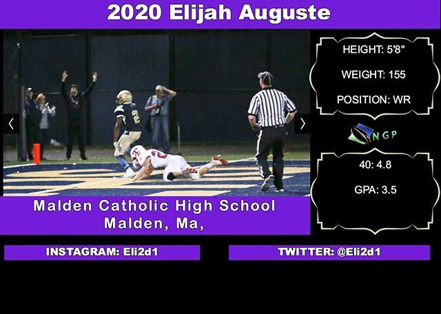 ScoutingNE's tweet photo. 2020 Elijah Auguste @Eli2d1 @MCathletics1 #NGPXPOSED HIGHLIGHTS: https://t.co/t1N1PH1PTP https://t.co/MZI9QF6Py8 https://t.co/azJgyqiG6n