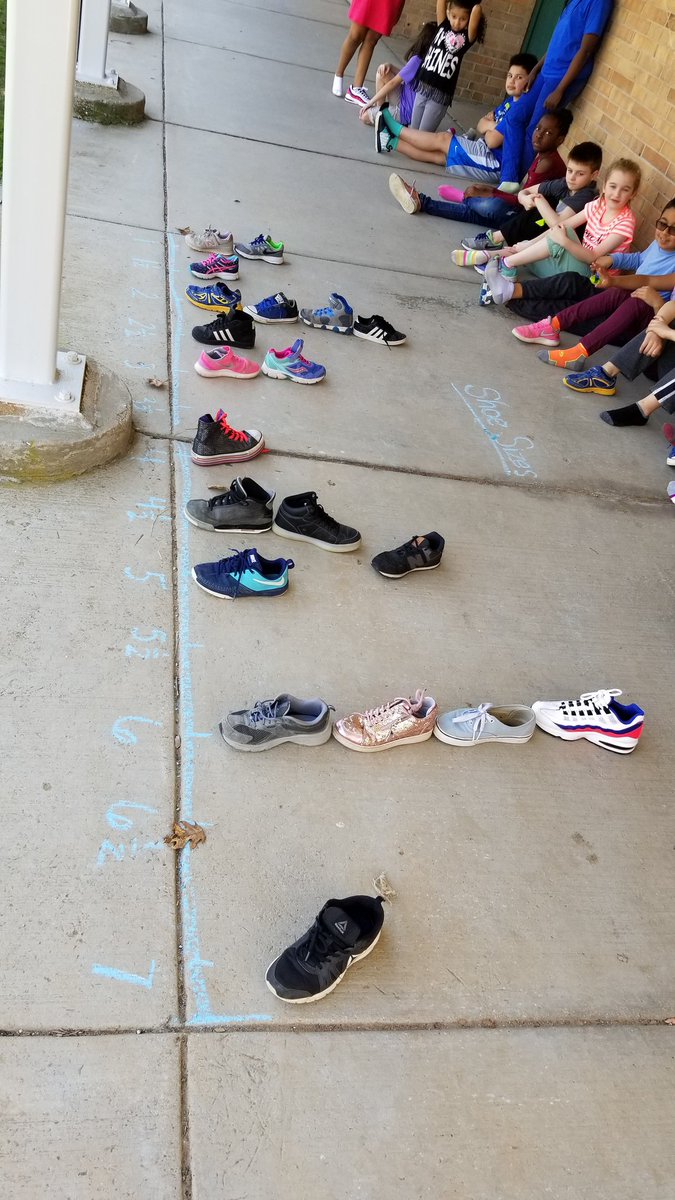 MsSchmidtTGES's tweet photo. We took measurement and creating line plots to record our data outside today! @saudlin1 @TimberGroveAP @timbergroveES https://t.co/bPp6iw7osp