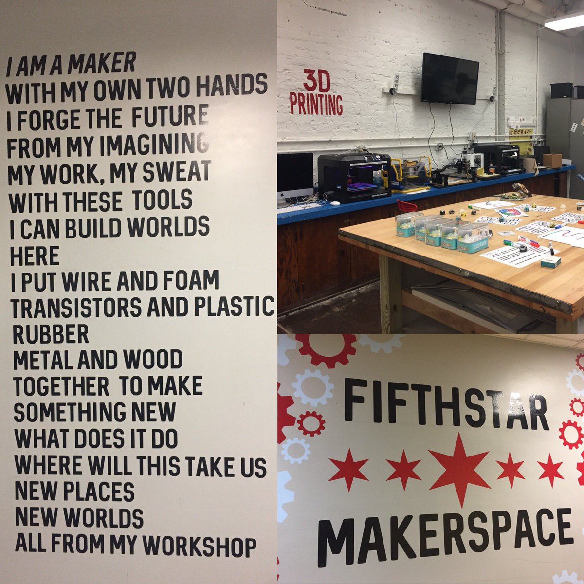 cs4allcps's tweet photo. Loved seeing the FifthStar Maker Space @CarlSchurzHS . 21st century skills including #robotics and #design. #ThisIsCPS #CPSTech https://t.co/vkSzTepbkp