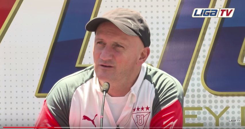 LDU_Oficial's tweet photo. Las declaraciones del Prof. Pablo Repetto de cara al partido #LDUvsNAC de mañana.
▶️https://t.co/F04RxcQuHt https://t.co/VCVpWUm6IH