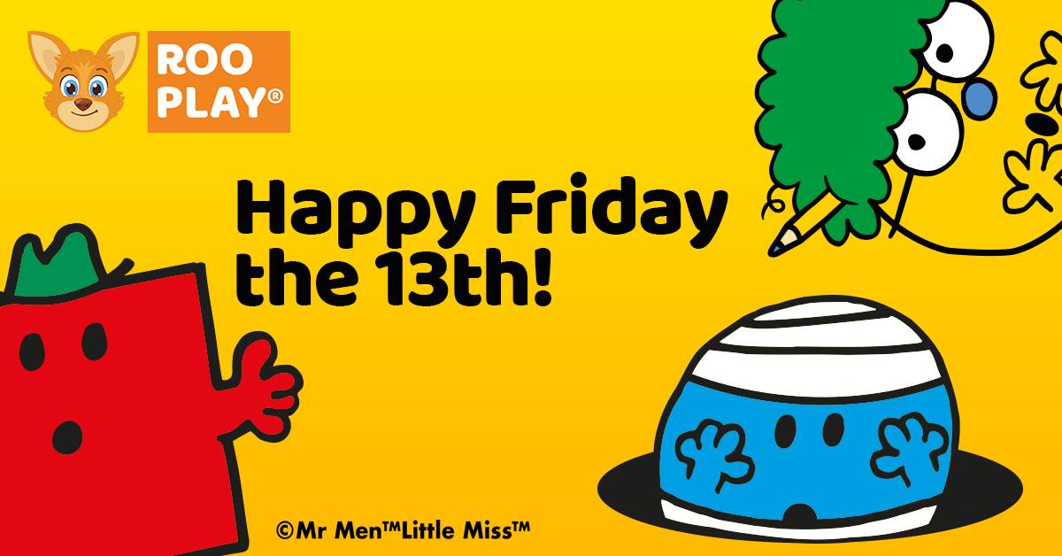 rooplayapp's tweet photo. Happy #fridaythe13th from your friends at Mr. Men! https://t.co/gUofnT7CFY