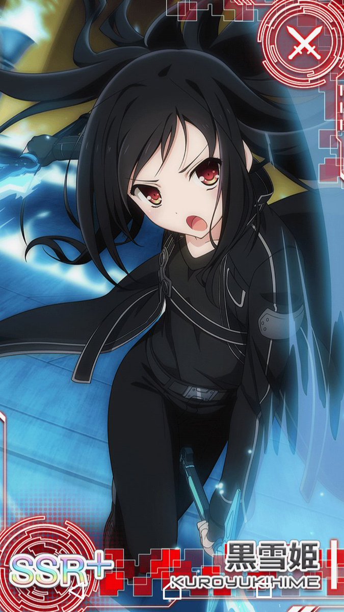 ট ইট র ふぉーす Accel World 黒の剣士になった黒雪姫 Saoからの参加キャラ 黒の剣士キリト バーサクヒーラーwアスナ エンドオブバースト アクセル ワールド ソードアート オンライン