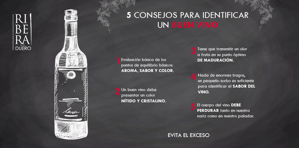 Existen algunos trucos o factores que pueden ayudarnos a escoger un buen vino. ¡Conócelos! #ConoceDORibera #DORiberaMex