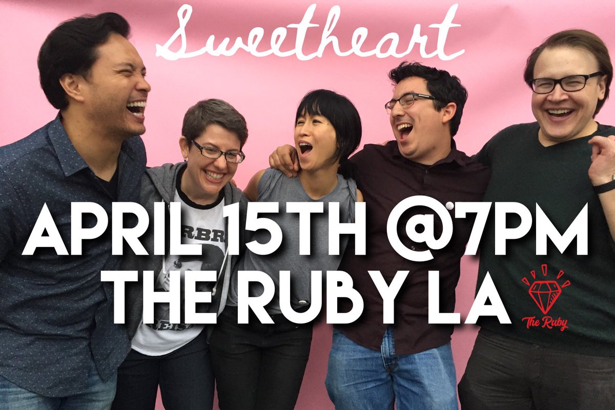 SweetheartImpro's tweet photo. New Sweetheart fun times, this Sunday! @The_Ruby_LA https://t.co/qB6QeSwWnC