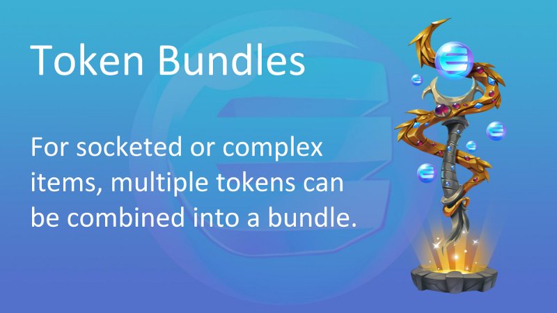 enjin's tweet photo. Our token bundles are achieved through innovative smart contracts and allow users to upgrade and augment their items in unique ways. This can be used by developers to enable players to create special items that are truly rare and far more valuable.

#ENJFeatures https://t.co/hmgEiKIrqt