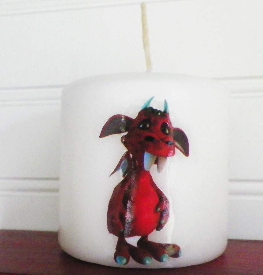 ruralgals's tweet image. Kids Decor, Decorative Candle Featuring 'Candy' the Red Monster Kid.  Part of A Collection for Children's Room, Playroom, or Nursery etsy.me/2s7NWR2 #shabbychic #shabbyframesets #decoupageknobs #officesupplies #countrygirls #Etsy #GiftForChild