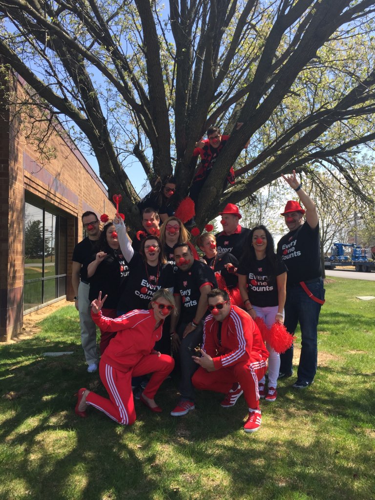A15_Walgreens's tweet photo. Area 15 DM's, DPR, HCS, HRG, BAE, ADMIN, THE SPECIALIST, and special guest @wehaveaproblem5 having some fun today at the Area Pulse Meeting. Stop by our Walgreen's stores to  get involved too! @DPR_Nev @LesHurstHCS @DebbieC88431970 @Walgreens #RedNoseDay #noseson #endchildpoverty https://t.co/EuOElHpZMq