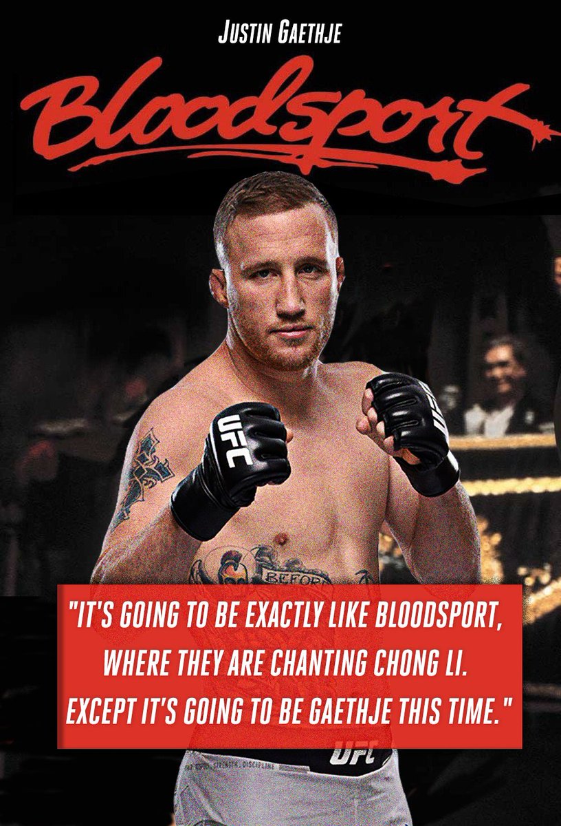 Justin Gaethje bringin Bloodsport to the octagon