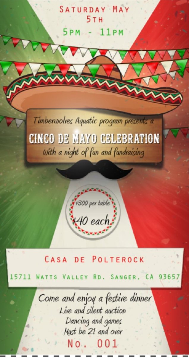 Don't forget - Wolfpack Aquatics fundraiser is Saturday, April 5th!