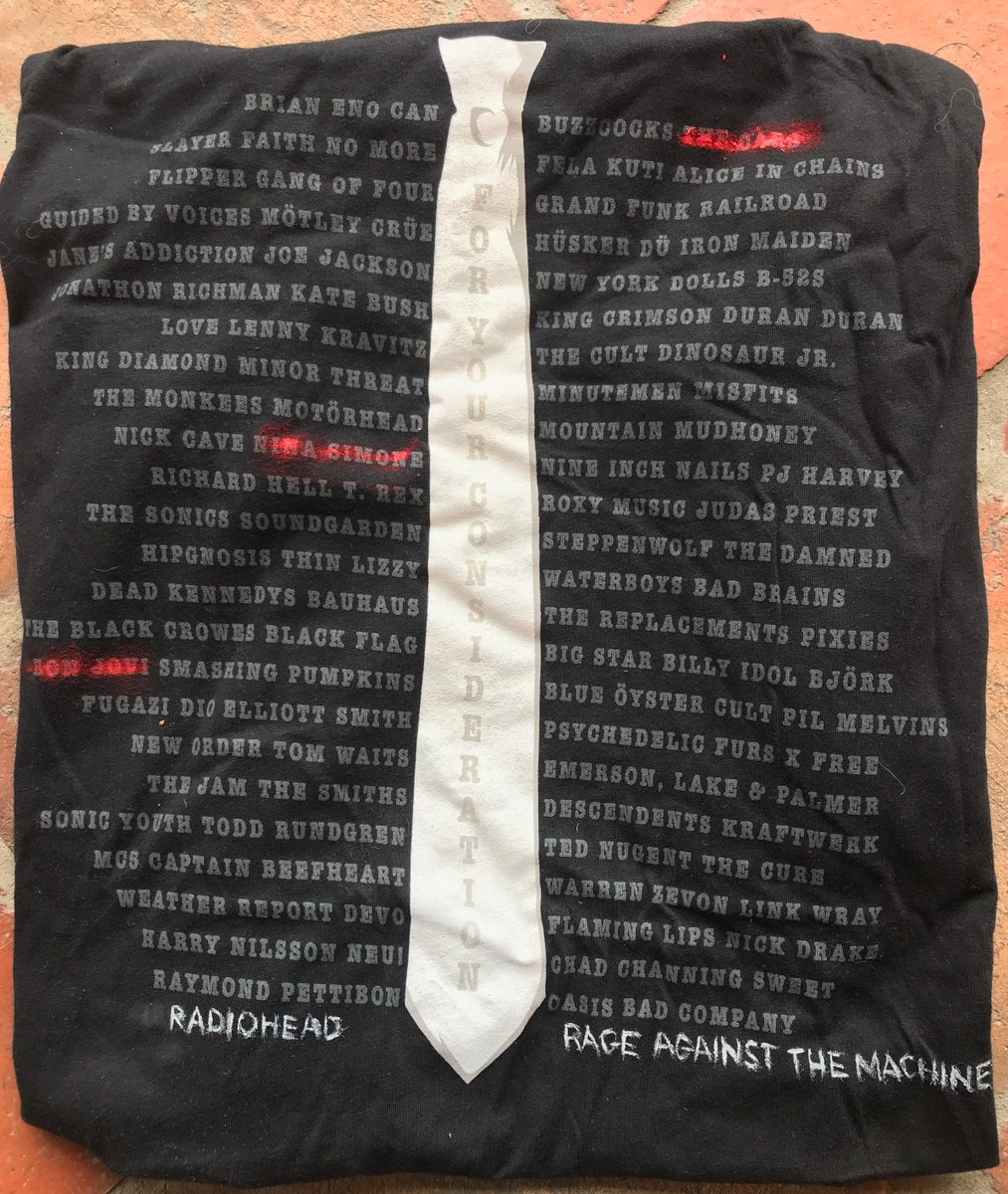 PearlJam's tweet photo. Digging out the old shirt and adding two of the most deserving bands..

Congrats to @thecarsband, @NinaSimoneMusic, @MoodyBluesToday, @BonJovi, #DireStraits on tomorrow's induction. #RockHall2018 https://t.co/qWo33HxiZ7