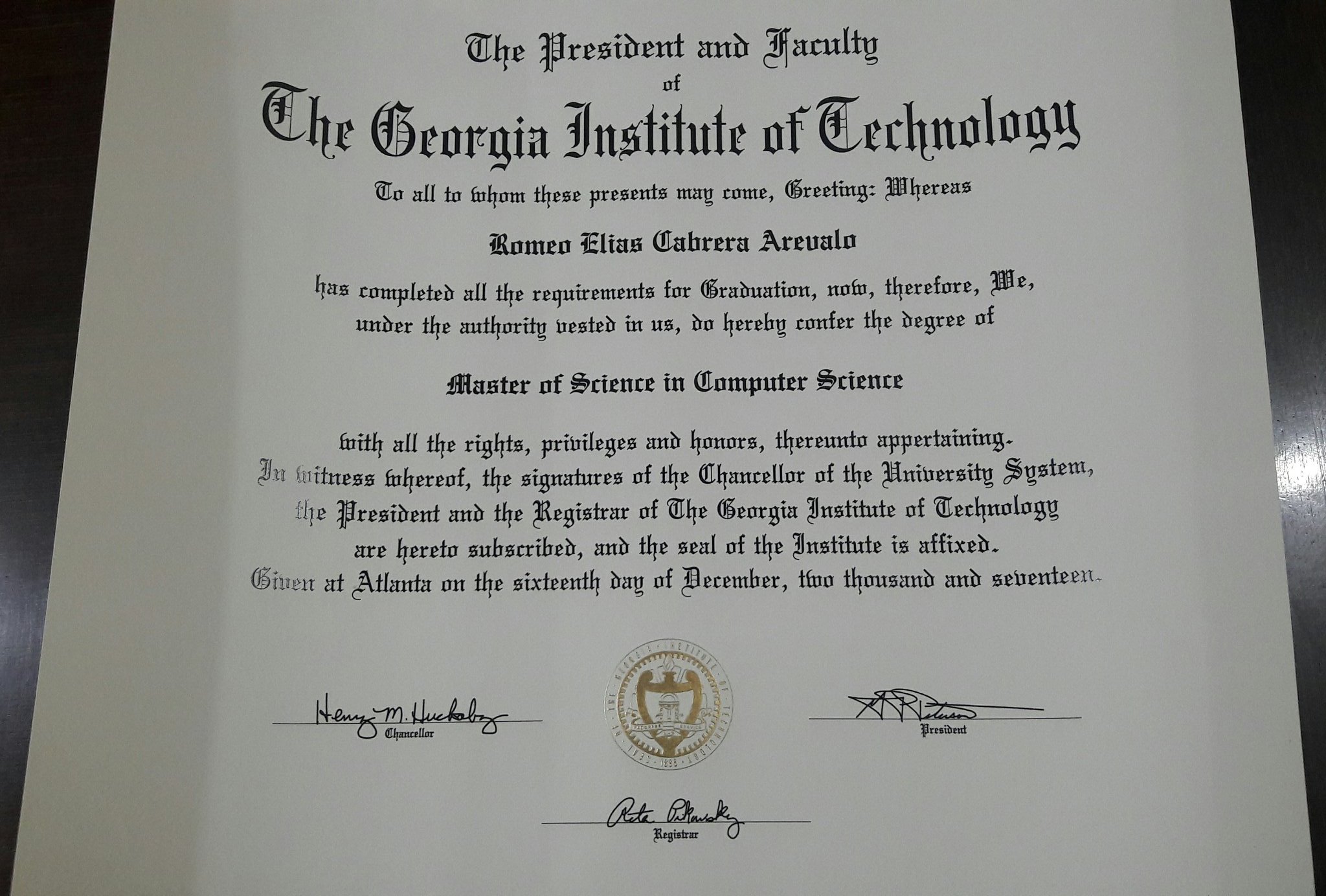 Georgia tech online cheap master's computer science
