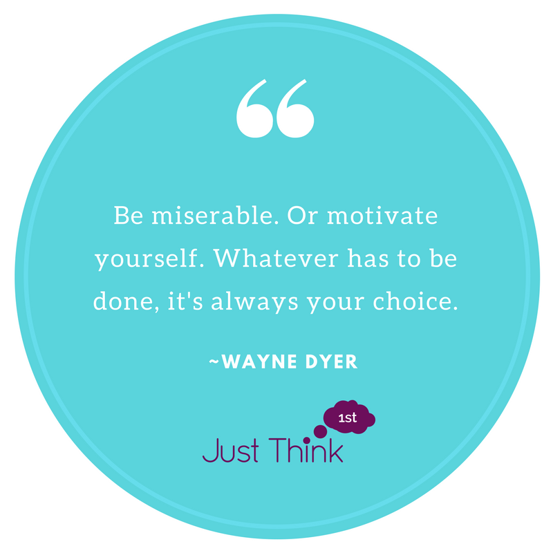 Quote of the day. #inspiration #JustThink1st