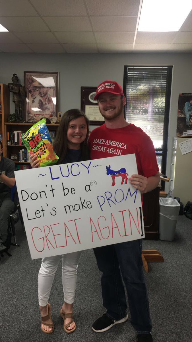 get_shermanated's tweet photo. I got her VOTE! #makepromgreatagain #mpga https://t.co/d0vUMpakjb