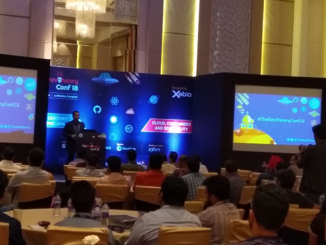 thedevtheory's tweet photo. Anand Sahay, CEO, Xebia India welcomes the audience with an opening note at #TheDevTheoryConf18 https://t.co/gtBilDUSJ3