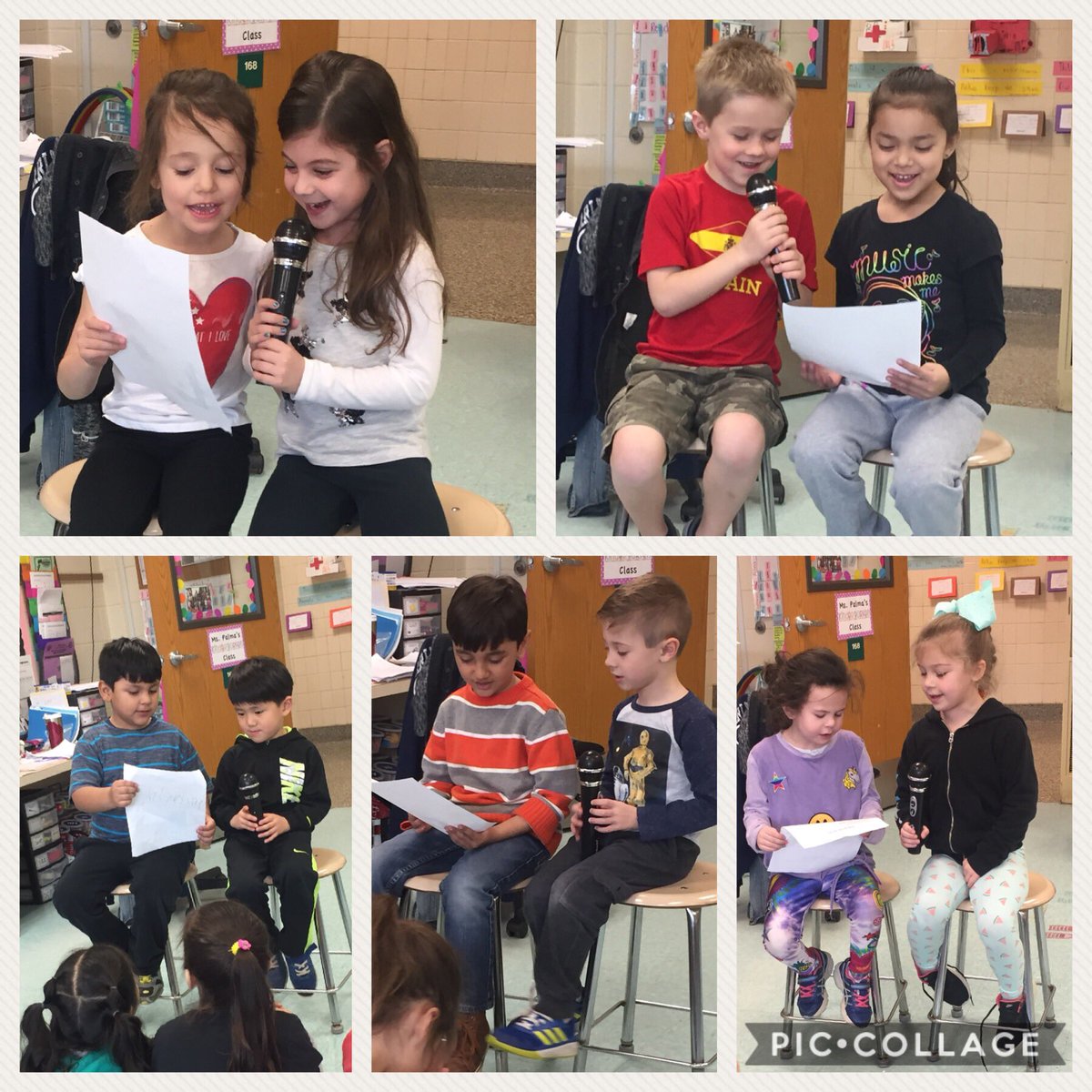 daniipalms's tweet photo. Celebrating the end of our Avid Readers Unit! The kids performed their copycat poems with their partners. What a fun way to celebrate!! 🎤📚 #tcrwp #elwood #makinglearningfun #focusedfuture #ilovekindergarten https://t.co/hfzvhdYZCy