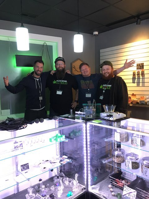 radblackout's tweet photo. Weed store podcast: Success. Episode will be posted later #tonight. Thanks to Kenny at Multnomah Greens! Totally fun! #FridayThe13th #fun https://t.co/0dOno46iAO
