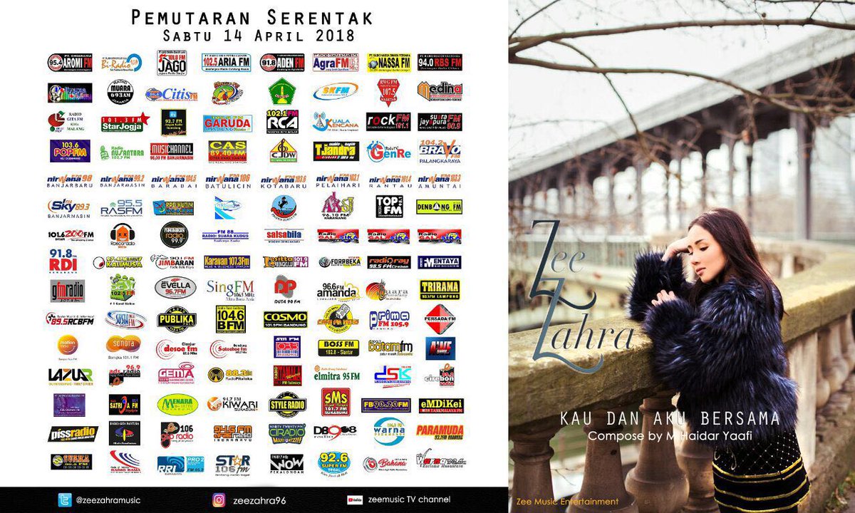 #pemutaranserentak #kaudanakubersama <a href="/zeezahramusic/">Zee Zahra</a> #palembang #newentry