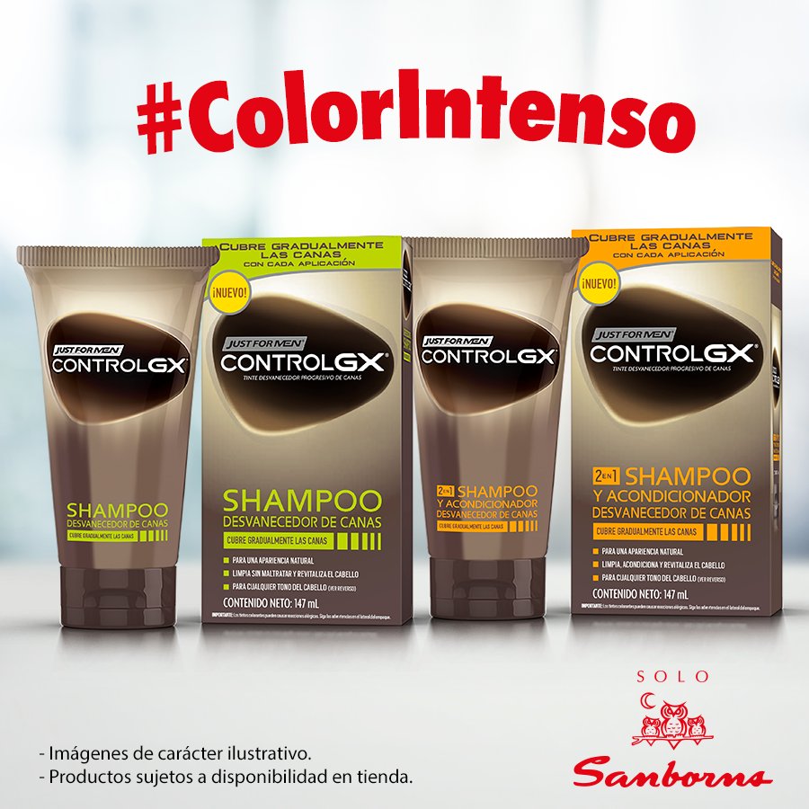 solosanborns's tweet photo. Fuerte, sano y sin canas, ese el es resultado de #ControlGX el shampoo que tu cabello necesita. Encuéntralo en #SoloSanborns. 👨👩 https://t.co/AI6LiEunOO https://t.co/Cn8ZAELGdU