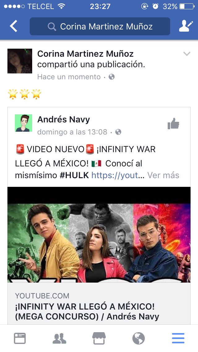 CoryMtzm's tweet photo. Holaa @AndresNavyz 💕mi nombre es corina🙋🏻 soy de México 🇲🇽y quiero ganarme el funko pop de capitán América o el de groot #NavyAlInfinito 🌟 https://t.co/C8vpf15Tnn
