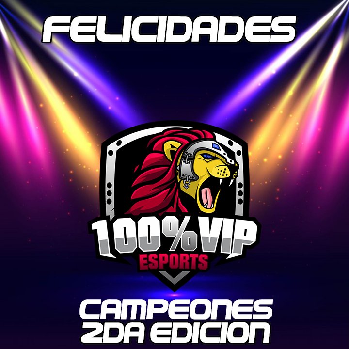 Felicidades a @100VIPeSports por aver ganado el primer lugar de la división A.  En hora buena