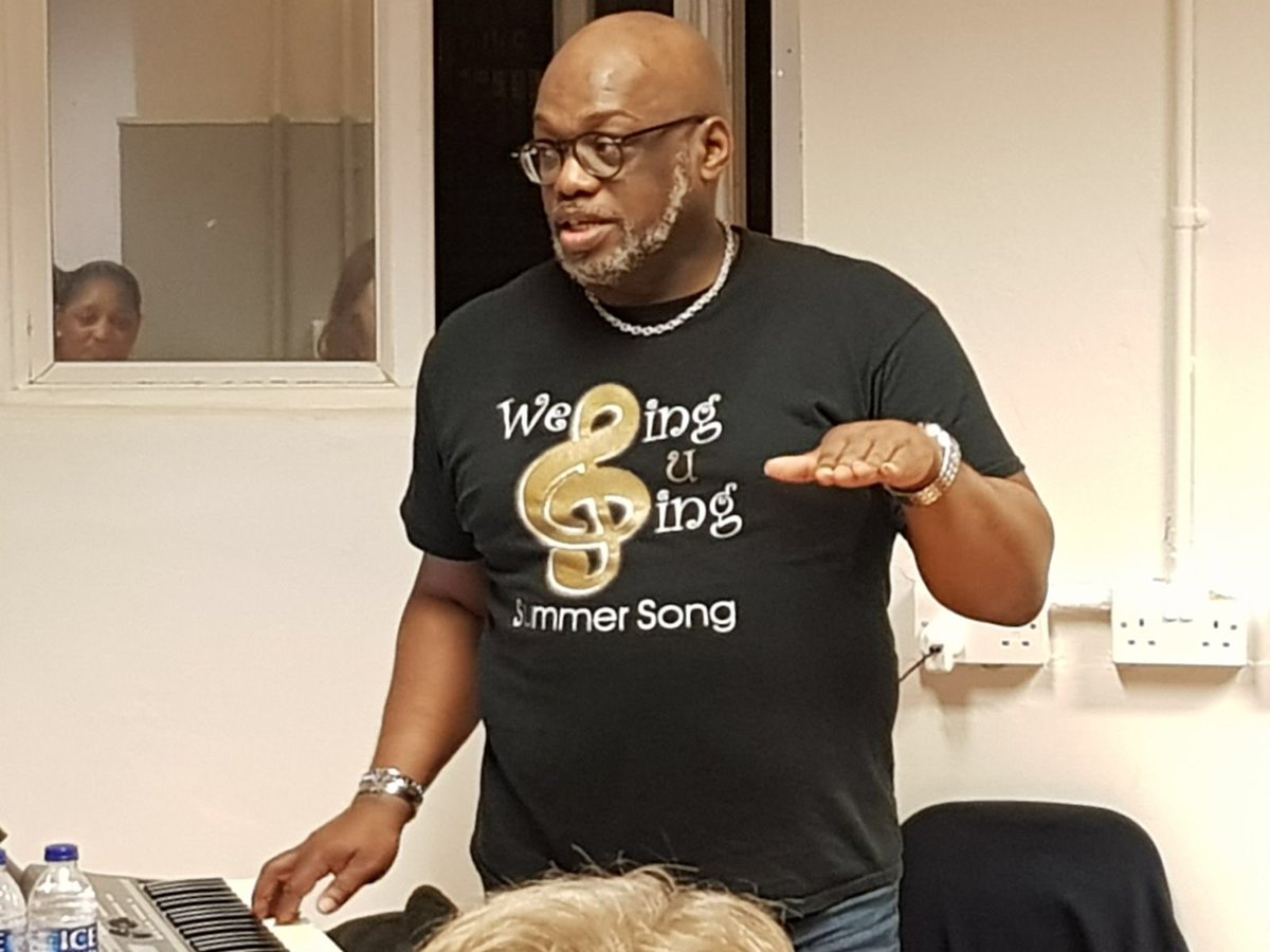 jofish50's tweet photo. An awesome wkshop in Croydon, with over 40 people joining John, The singers which included @idmcgospeluk The New hope gospel choir, re-knewed and an array of other singers from the Croydon area me strong encouraging words delivered by John. 
#gospelaccording2john
#wesingusing https://t.co/ScHq8MlGjR