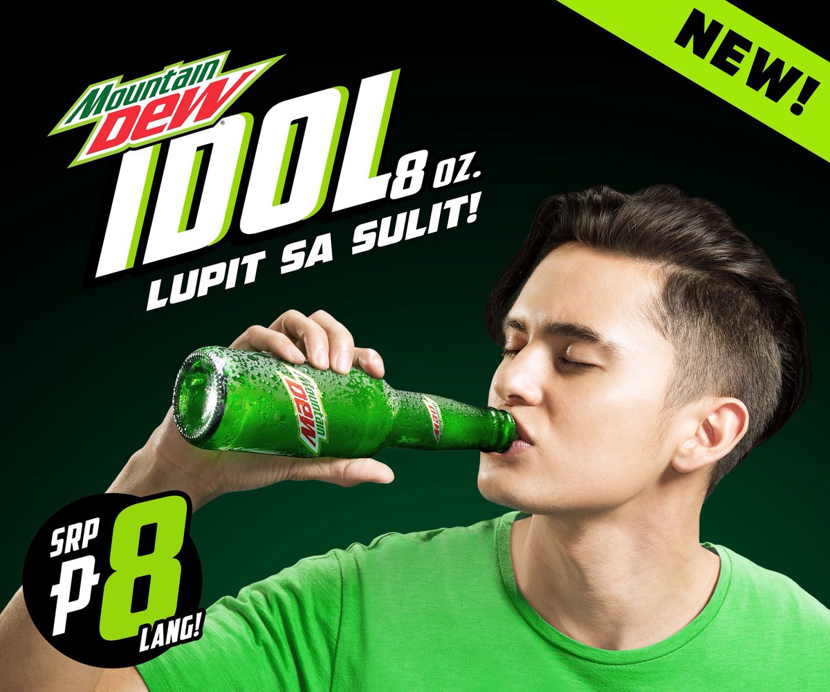 Guess what guys, Mountain Dew just chose me as their newest face to launch the all-new 8oz glass bottle! Now everyone can chase their thrills for only 8 pesos!