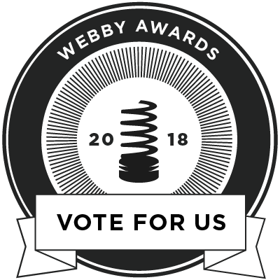 MuseIntermedia's tweet photo. We're honored to have been nominated for Best Website for a Charitable Organization or Non-Profit by @TheWebbyAwards!! Voting is now open for the People's Voice award. Vote for us by Thursday! #webbys  https://t.co/aKX1vhMIv2 https://t.co/xE1wzkDV6y