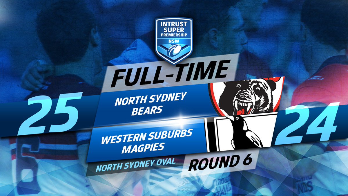 NSWCup's tweet photo. FULL-TIME
They trailed 18-0, but the @NthSydneyBears came back for the most remarkable of last-minute victories! π―
πΊ #IntrustSuperPremiership #JasonTaylorCup https://t.co/6bTfX7BX20