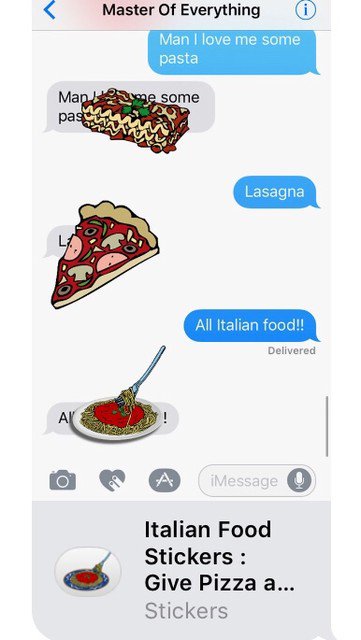 dewittbroco's tweet photo. PLZ RT; Italian Food Stickers : Give Pizza a Chance! by @dewittbroco has all the best #Pasta to fill you up on #NationalMakeLunchCountDay https://t.co/iMziF5utaj https://t.co/r46oNKPwiG
