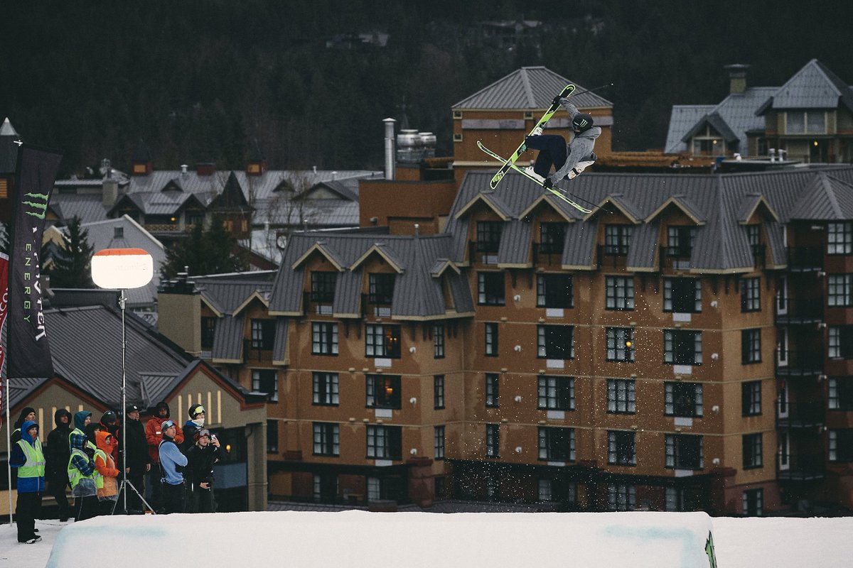 MonsterEnergyCa's tweet photo. Monster Energy's @EvanMcEachran wins the @wssf Men's Ski Big Air in #Whistler @WhistlerBlckcmb https://t.co/Kb06fgcGOg