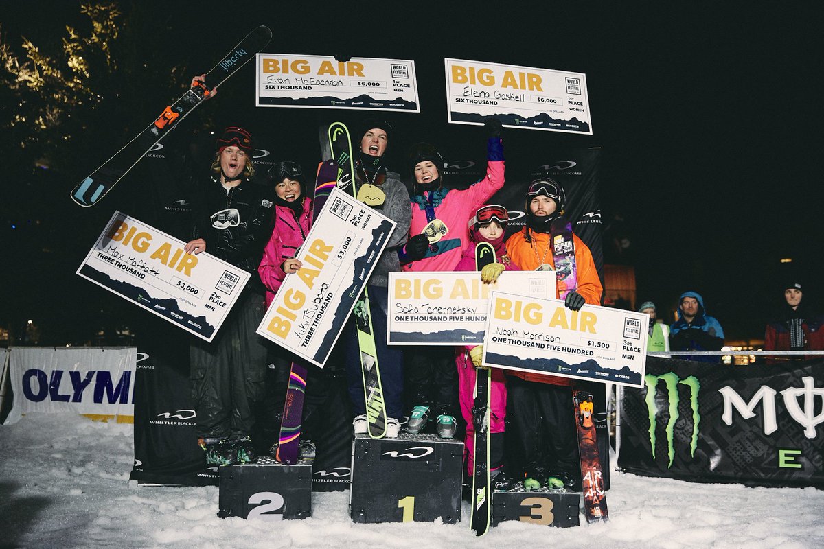 MonsterEnergyCa's tweet photo. Monster Energy's @EvanMcEachran wins the @wssf Men's Ski Big Air in #Whistler @WhistlerBlckcmb https://t.co/Kb06fgcGOg
