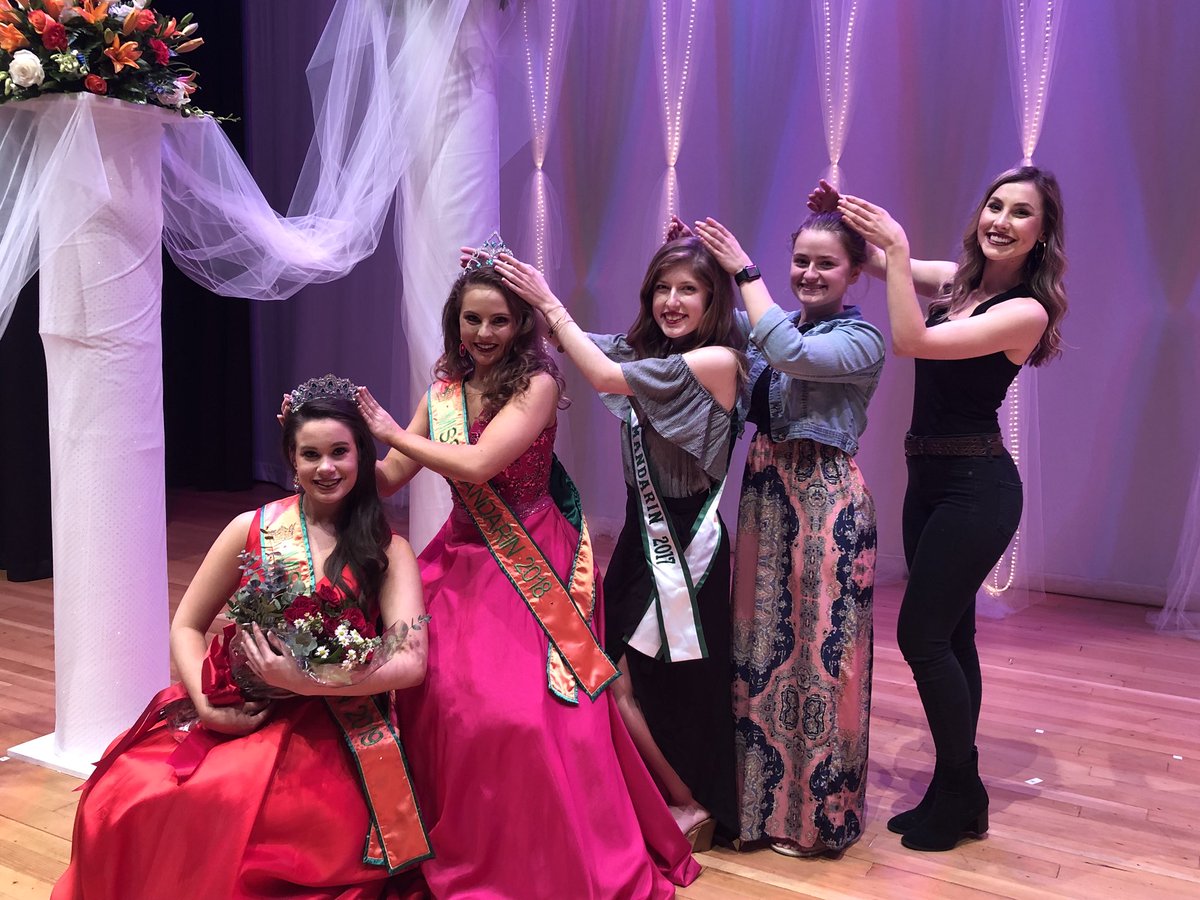 There are no words to describe the amount of Mustang Pride in this picture! 5 consecutive years of crowns! Welcome to the sisterhood, Abby!