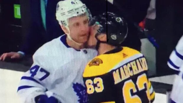 IanSmith1820's tweet photo. Hey Leo, I heard Kadri is out for the season??? #LeafNation #NHLbruins #WeWantTheCup https://t.co/yiFs00HQ8f