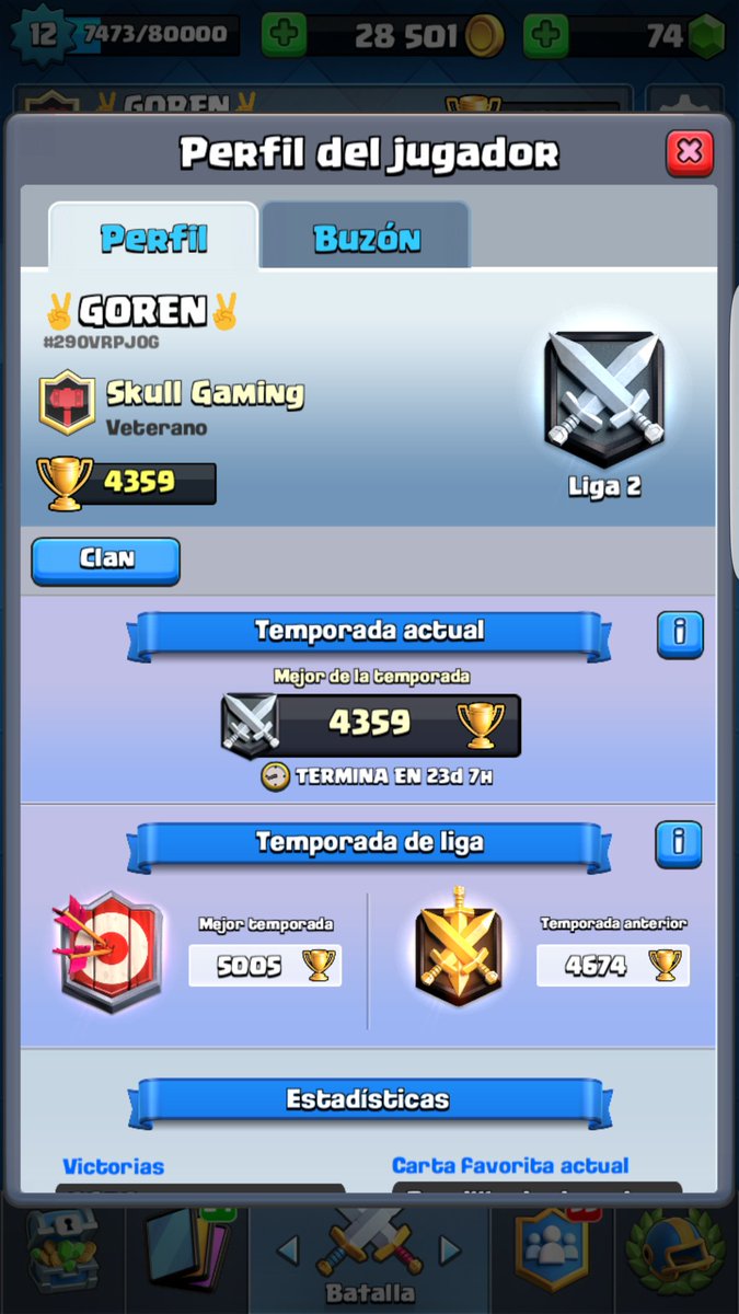 7GOREN's tweet photo. Vendo cuenta de Clash Royale precio por MD Comunes 11 y 12 especiales 8 y 9 épicas 5 y 6 legendarias 1,2,3 todas las cartas desbloqueadas 
@OPLIUCLASHROYAL @HeyThisIsJC 
@NovaEsportsES 
@SandstormGG 
@Skull_GamingGG
@EloSion_CR 
@NativeGhosts 
@Mexicool_cr https://t.co/7AvNxz2QWV