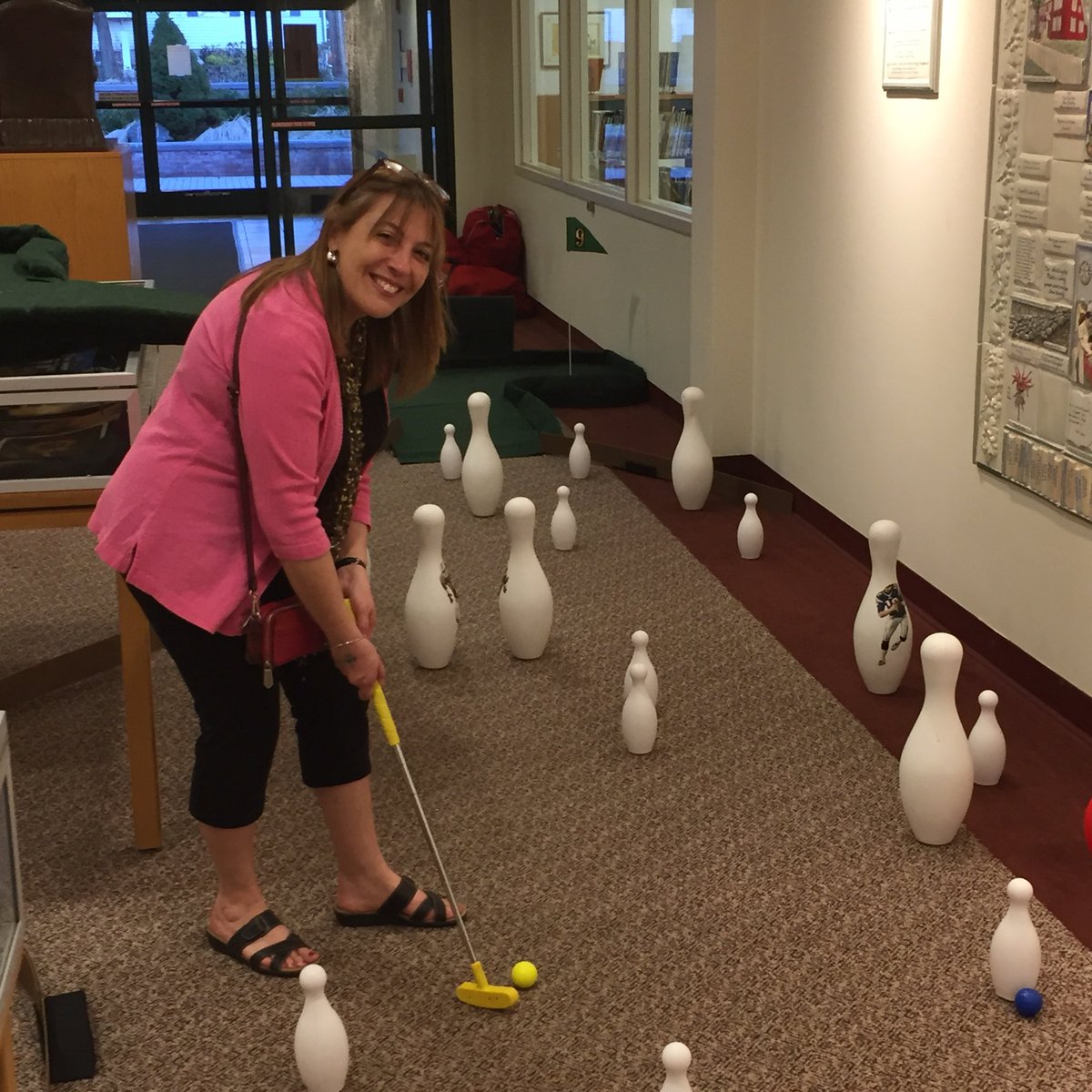 Walpublib's tweet image. Thanks to everyone who came out to #LibraryMiniGolf to support the library! #MiniGolf will be open to everyone tomorrow 10am-3pm!