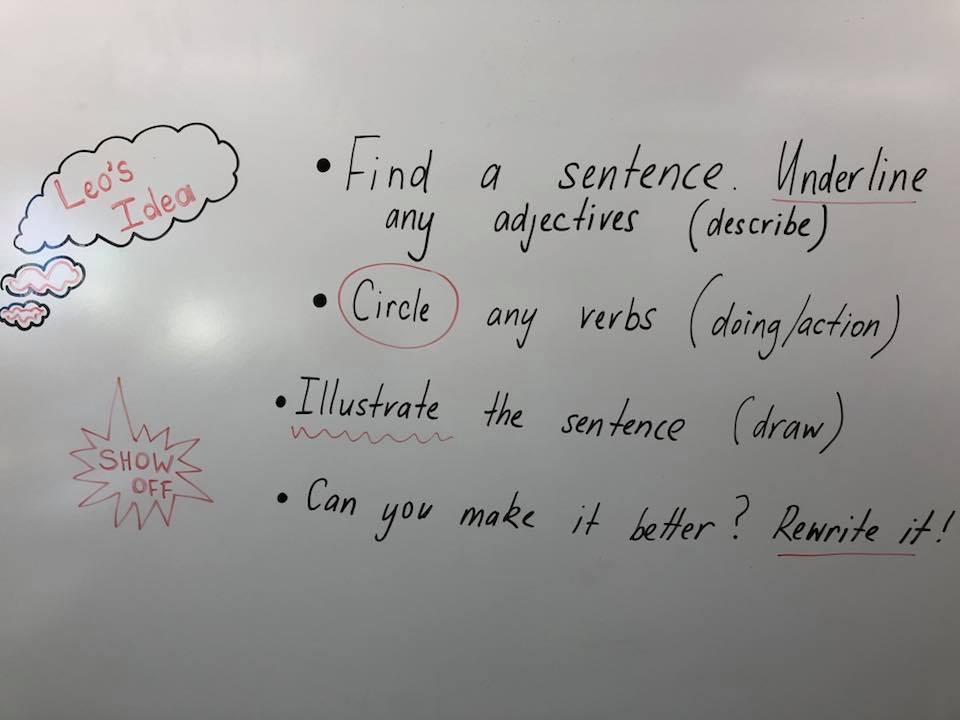 hellocleverbean's tweet photo. Love this idea that came from a Year 3 student who noticed that his book had so many descriptive sentences. This activity was completed independently during reading groups time. The student was so chuffed that his idea was used for the whole class learning! 🙌 #cleverbeanians https://t.co/hE37z8PEZ3