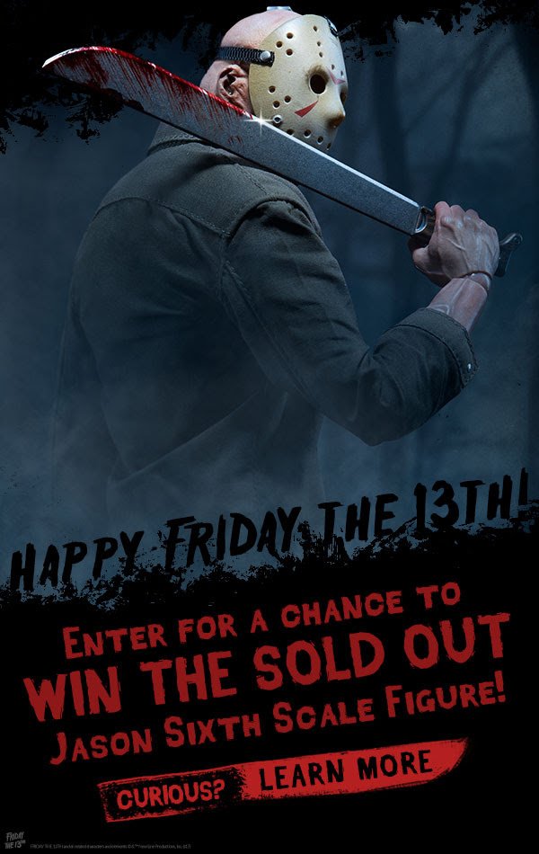 idailymacabre's tweet photo. Check out this #JasonVorhees #actionfigure #giveaway by @collectsideshow 
Details here: https://t.co/1A8SIpnUdn
Then #entertowin on the #Sideshowcollectibles @Facebook page 
#FridayTheThirteenth https://t.co/E06sHvaKJh