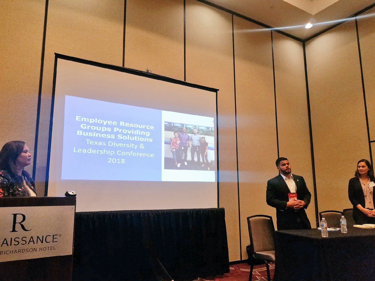 NolanMelson's tweet photo. Presenting w/ @ynharris and @lauren_sanne on “The ERGs Providing Business Solutions Workshop.”  🙌

One example of ERG ROI has been #CapgeminiVERG’s partnership w/ @MerivisTX and hiring #MerivisTX Veteran alumni and #SXSW2018! 🇺🇸

#BeTheSource #LifeAtCapgemini #TXDCinAction https://t.co/pozPEYBwpg