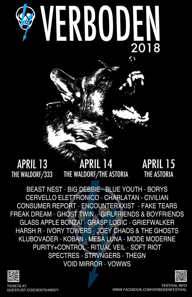 Coming up to #Vancouver tomorrow to play #Verboden at @astoriahastings with a killer lineup for this fest. Check it out!
#vancouvermusic #vancouvershows #postpunk #shoegaze #noiserock #noisepop #goth #darkwave #music #musicfestival #vancouverca #verboden2018