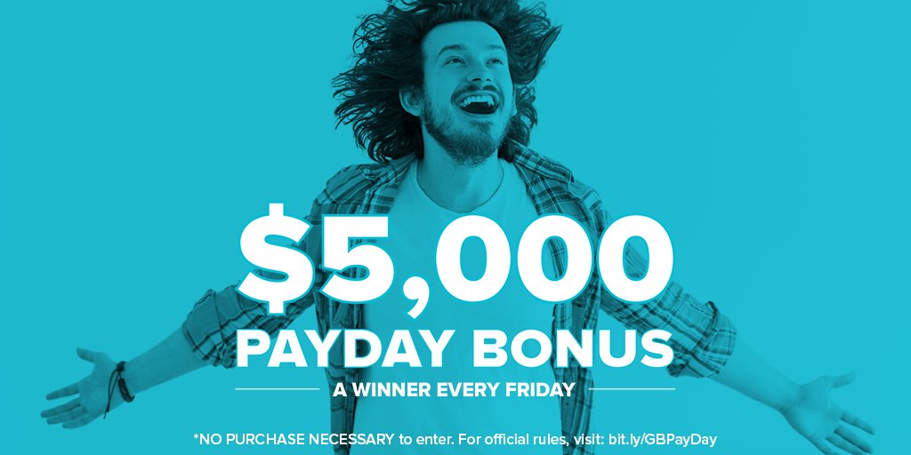 gobank's tweet photo. GoBank members are using their cards for a chance to win a $5,000 #PayDayBonus.
See rules + winners here: https://t.co/t2ewIVO02u #Sweepstakes https://t.co/Gq0WXJ5OKR