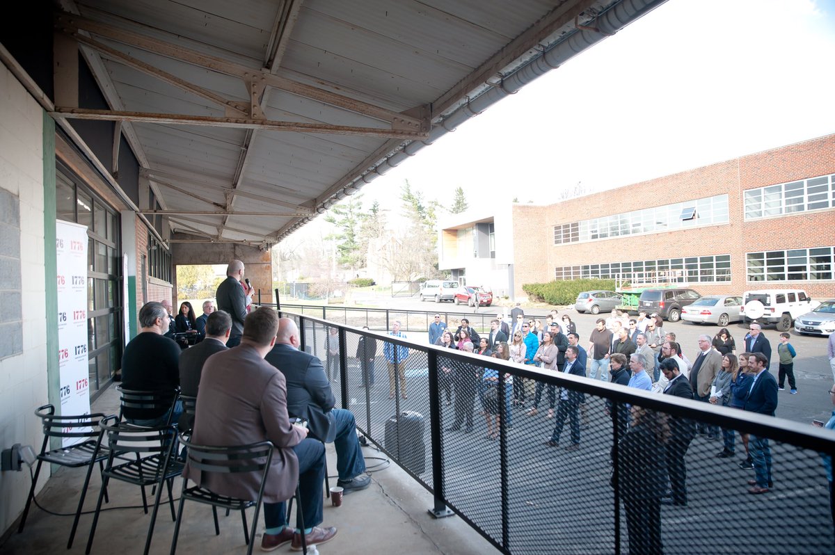 AnthonyMaher12's tweet photo. What an exciting evening last night at @AmblerYards for the launch of @1776PHL Ambler Yards w/ @mattsigel &amp; #MarcPolicarpo! Special thanks to @moorened &amp; @goldenpmike for their thought leadership during the event. #WhereRevolutionsBegin #RibbonCutting https://t.co/YD9Fny7fsq