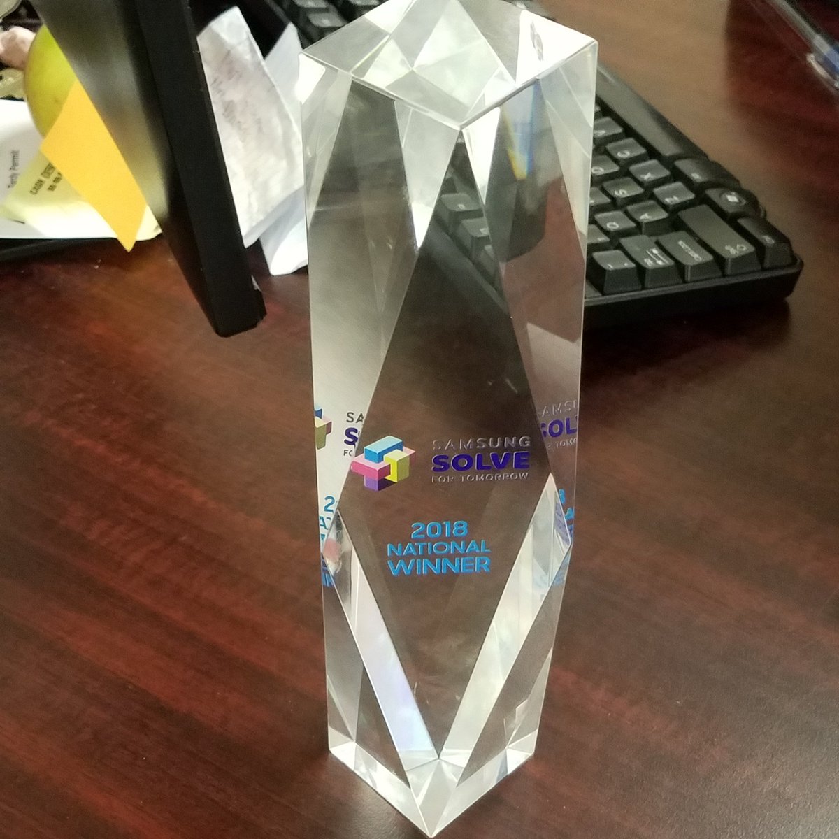 AMS_Ferguson's tweet photo. It wasn't a dream. #SamsungSolveForTomorrow #NationalChamps #CommunityChoiceWinner @Samsung @the_ams https://t.co/0SYXD83Rhn