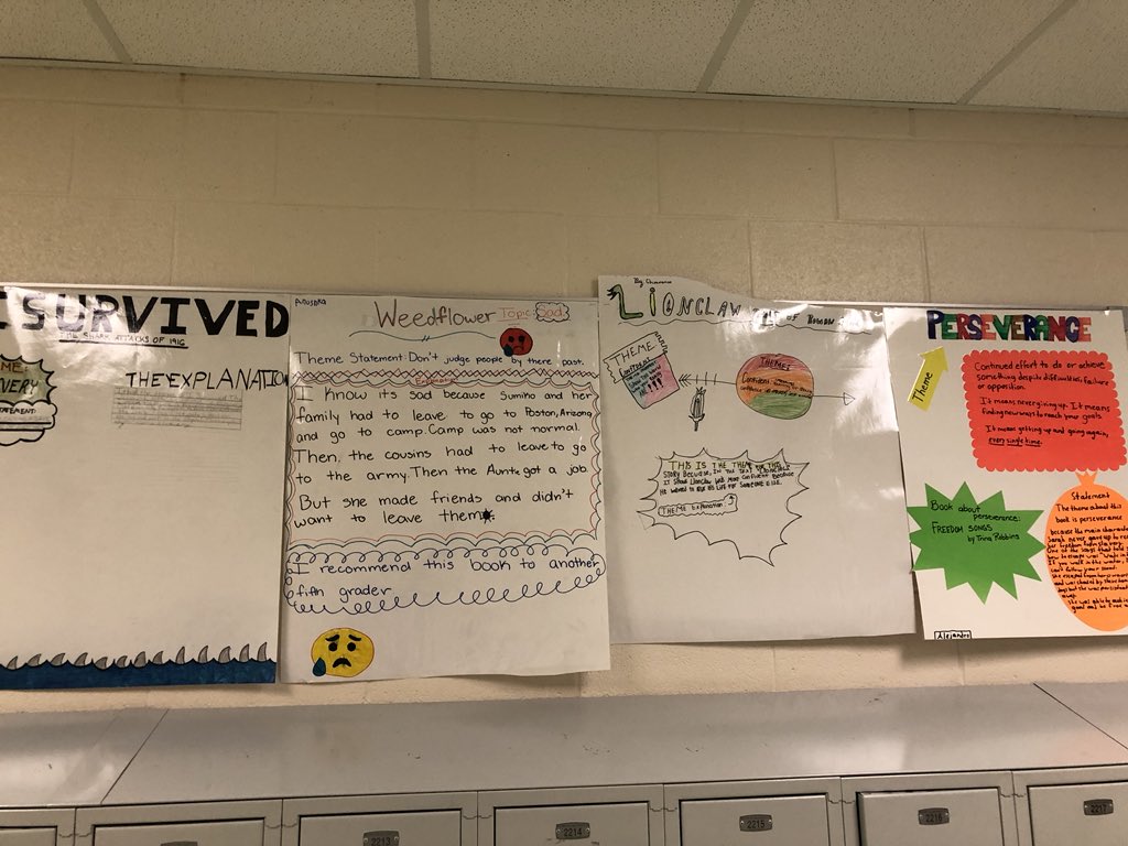 Loving how our Book Talk posters are looking in our hallway! <a href="/VincentFarmBCPS/">VincentFarmBCPS</a>