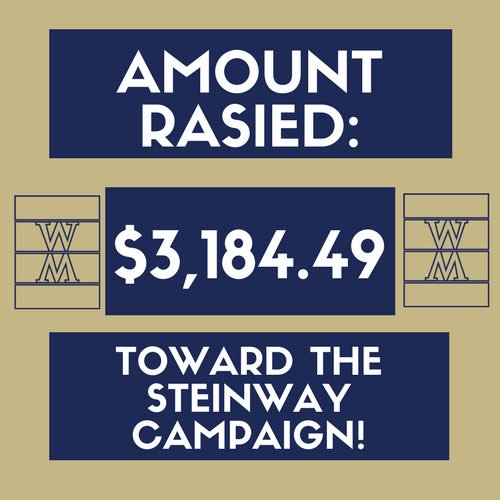 Wingate_Music's tweet photo. Thank you to every who gave to the #SteinwayCampaign for #OneDayOneDog yesterday. We raised $3,184.49 toward our goal! Thank you again for your support of our department and the music we make. 
.
.
.
#OneDog #WingateMusic https://t.co/4vQNyMwBaG
