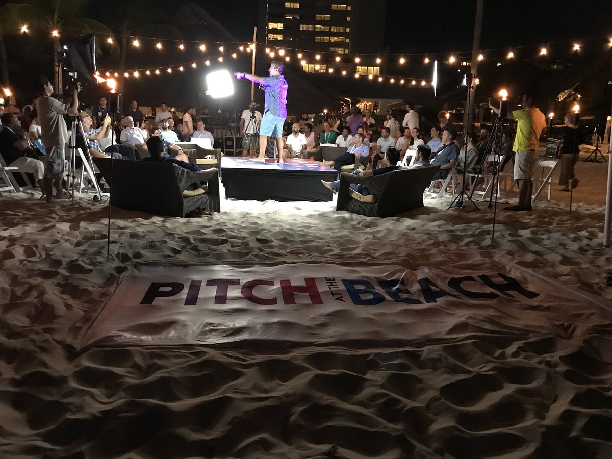 Let’s get the party started ...let the Pitches begin <a href="/Pitchatthebeach/">Pitch At The Beach</a> #angelsummitcancun