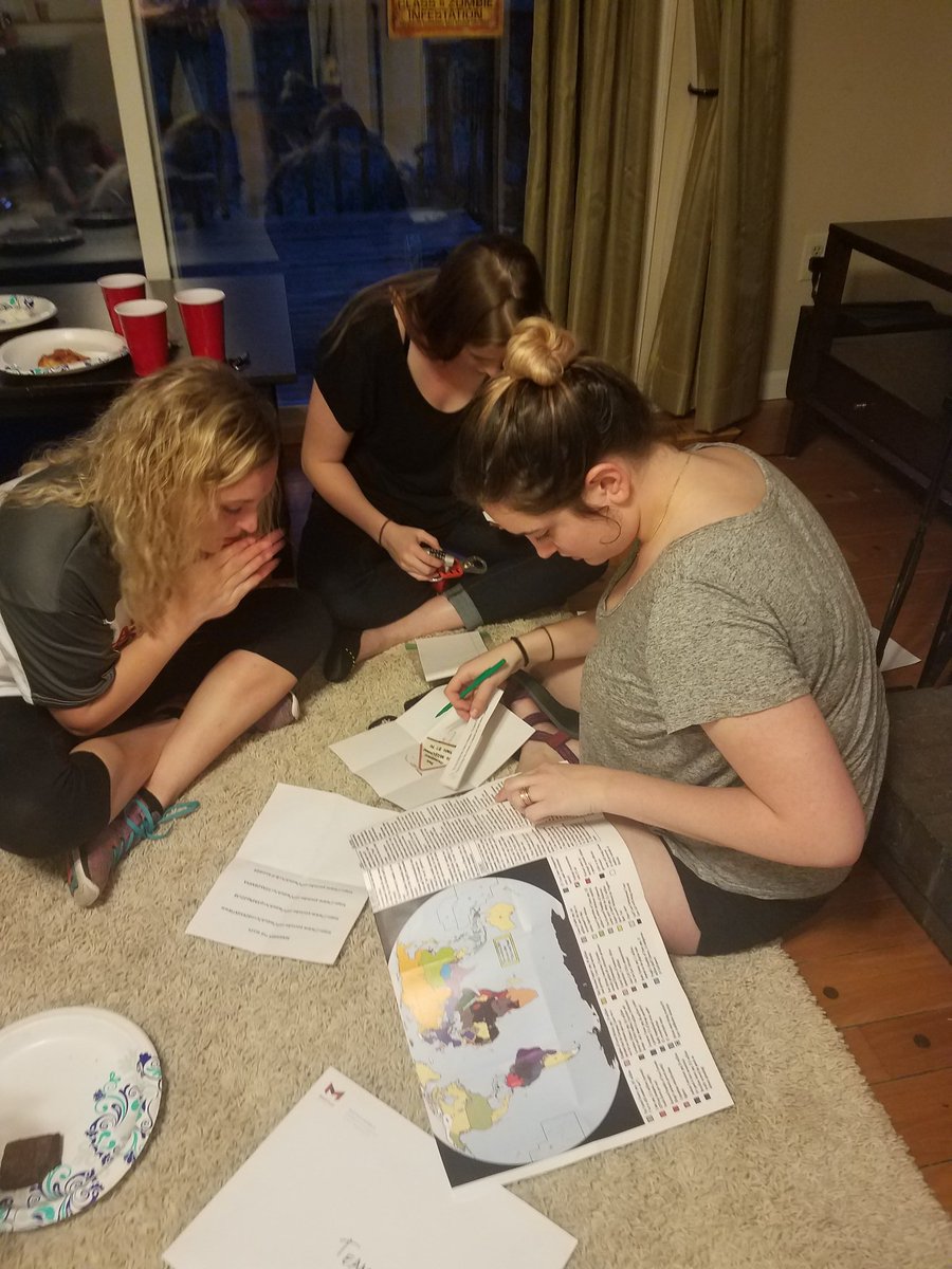 KyraKrakos's tweet photo. Zombie party...oh no! A red envelope challenge! @MaryvilleU #WalkingDead #ZombieProf #ofcourse https://t.co/w37g7l6Zto