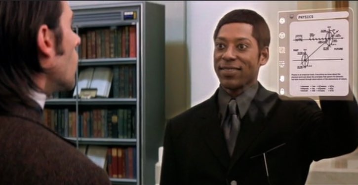 firt's tweet image. Now you can talk to books thanks to Google Books and AI 📚➡️ books.google.com/talktobooks/
The librarian from the Time Machine movie has just been born